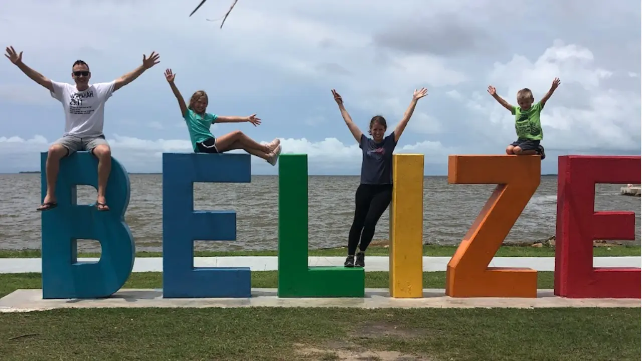 The Gariepy family in Belize